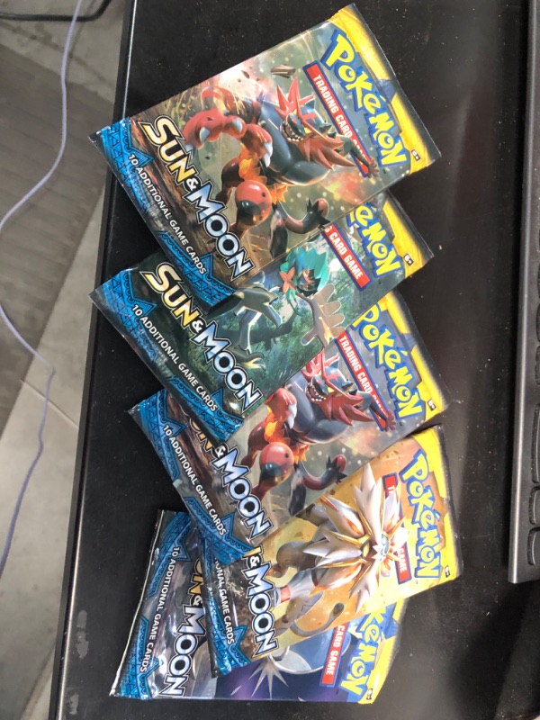 Photo 1 of ***NON REFUNDABLE***1 Random Pokemon Sun & Moon English Booster pack 5 pack 