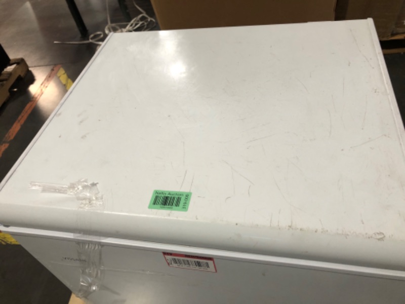 Photo 5 of ***ITEM TESTED FOR POWER, UNABLE TO TEST FURTHER**SCRATCHES ON TOP***Vissani 4.9 cu. ft. Manual Defrost Chest Freezer with LED Light Type in White Garage Ready