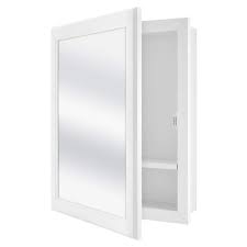 Photo 1 of ***DAMAGED - HUGE HOLE ON BACK - SEE PICTURES***
Glacier Bay 15-1/4 in. W x 19-3/8 in. H Rectangular Framed Recessed or Surface-Mount Bathroom Medicine Cabinet with Mirror, White