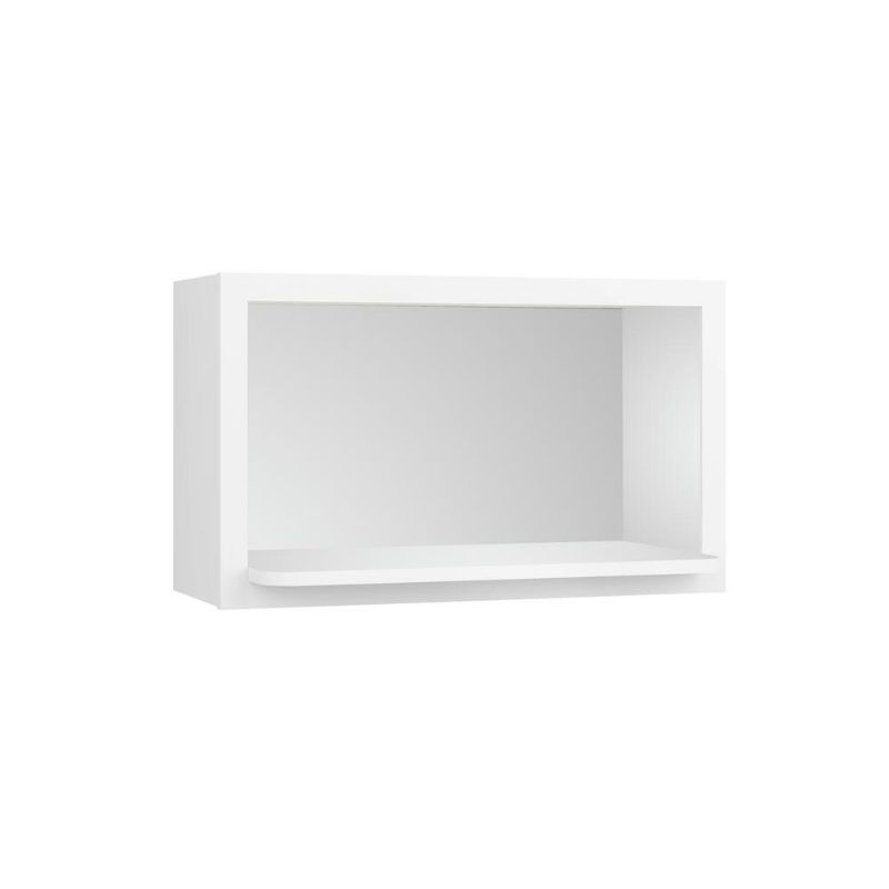 Photo 4 of (available for remodeling) Courtland 30 in. W X 12 in. D X 18 in. H Assembled Shaker Wall Microwave Shelf Kitchen Cabinet in Polar White
