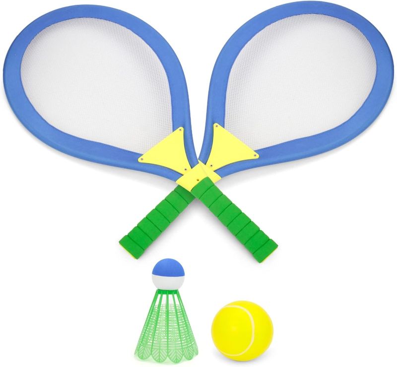 Photo 1 of ***USED ONE HANDLE BROKEN***Giant Boomer Badminton Playset Designed for Children Ages 5+ Years,Multi
