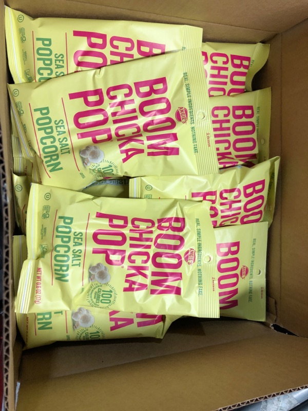 Photo 2 of ***NON REFUNDABLE** Angie's BOOMCHICKAPOP Sea Salt Popcorn, 0.6 oz. (Pack of 24)