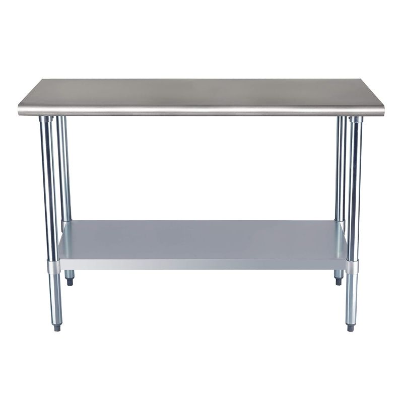 Photo 1 of ***STOCK PHOTO REFERENCE ONLY***AmazonCommercial NSF Stainless Steel Workbench, 24" x 36", white