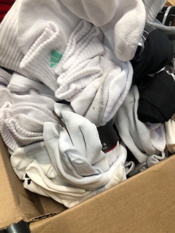 Photo 3 of ***NELLIS VARIETY BOX- MIXED ITEMS- SOLD AS IS- NONREFUNDABLE*** Mixed Lot Socks Mixed Condition 
