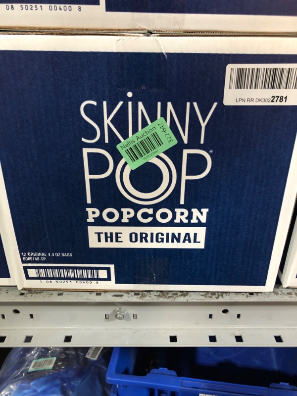 Photo 2 of ***(EXP:08/22/2024 )NONREFUNDABLE***SkinnyPop Popcorn, Gluten Free, Non-GMO, Healthy Snacks, Skinny Pop Dairy Free White Cheddar Popcorn, 4.4oz Grocery Size Snack Bags (12 Count) Cheddar-Cheese 4.4 Ounce (Pack of 12)