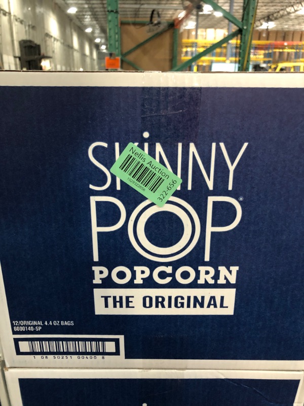 Photo 2 of ***(EXP:08/2024)NONREFUNDABLE***SkinnyPop Popcorn, Gluten Free, Non-GMO, Healthy Snacks, Skinny Pop Dairy Free White Cheddar Popcorn, 4.4oz Grocery Size Snack Bags (12 Count) Cheddar-Cheese 4.4 Ounce (Pack of 12)