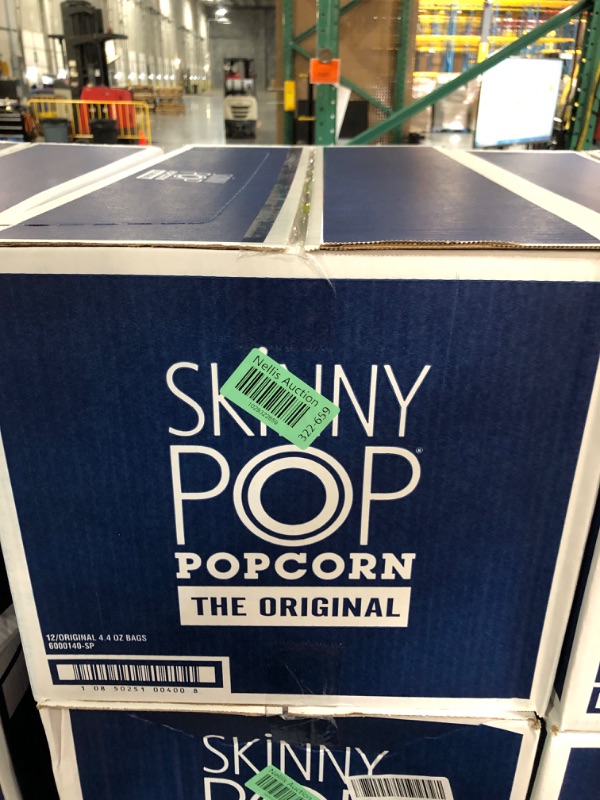 Photo 2 of ***(EXP:08/2024 )NONREFUNDABLE***SkinnyPop Popcorn, Gluten Free, Non-GMO, Healthy Snacks, Skinny Pop Dairy Free White Cheddar Popcorn, 4.4oz Grocery Size Snack Bags (12 Count) Cheddar-Cheese 4.4 Ounce (Pack of 12)