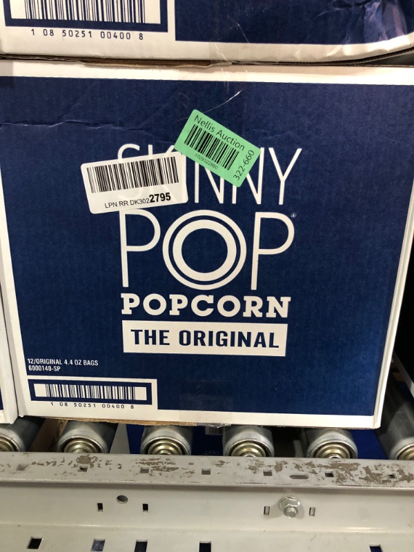 Photo 2 of ***(EXP:08/2024 )NONREFUNDABLE***SkinnyPop Popcorn, Gluten Free, Non-GMO, Healthy Snacks, Skinny Pop Dairy Free White Cheddar Popcorn, 4.4oz Grocery Size Snack Bags (12 Count) Cheddar-Cheese 4.4 Ounce (Pack of 12)