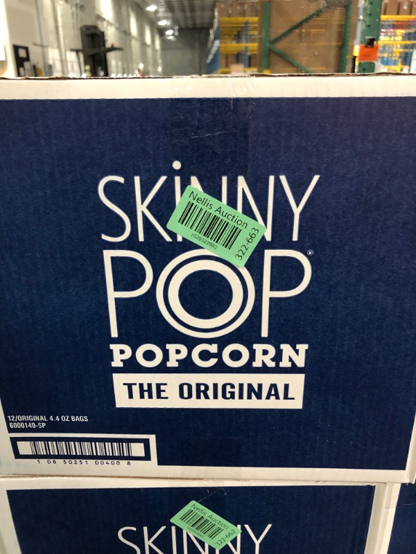 Photo 2 of ***(EXP:08/2024 )NONREFUNDABLE***SkinnyPop Popcorn, Gluten Free, Non-GMO, Healthy Snacks, Skinny Pop Dairy Free White Cheddar Popcorn, 4.4oz Grocery Size Snack Bags (12 Count) Cheddar-Cheese 4.4 Ounce (Pack of 12)