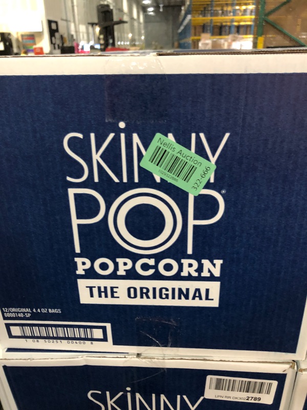 Photo 2 of ***(EXP: 08/2024)NONREFUNDABLE***SkinnyPop Popcorn, Gluten Free, Non-GMO, Healthy Snacks, Skinny Pop Dairy Free White Cheddar Popcorn, 4.4oz Grocery Size Snack Bags (12 Count) Cheddar-Cheese 4.4 Ounce (Pack of 12)