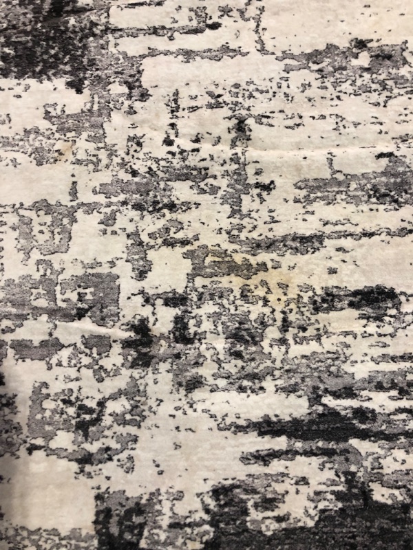 Photo 5 of ***USED - DIRTY - STAINED - SEE PICTURES - NO PACKAGING***
Area Rug Living Room Rugs 9x12: Modern Neutral Abstract Aesthetic Rug for Bedroom Dining Room Table - Large Soft Stain Resistant Machine Washable Rug, Indoor Home Office Carpet - Black Grey Black 