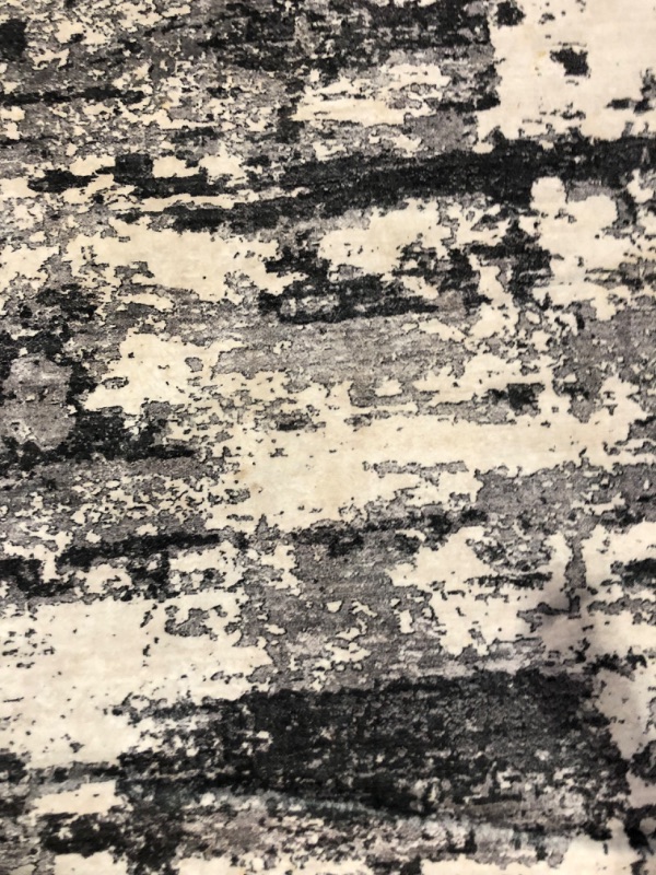 Photo 2 of ***USED - DIRTY - STAINED - SEE PICTURES - NO PACKAGING***
Area Rug Living Room Rugs 9x12: Modern Neutral Abstract Aesthetic Rug for Bedroom Dining Room Table - Large Soft Stain Resistant Machine Washable Rug, Indoor Home Office Carpet - Black Grey Black 