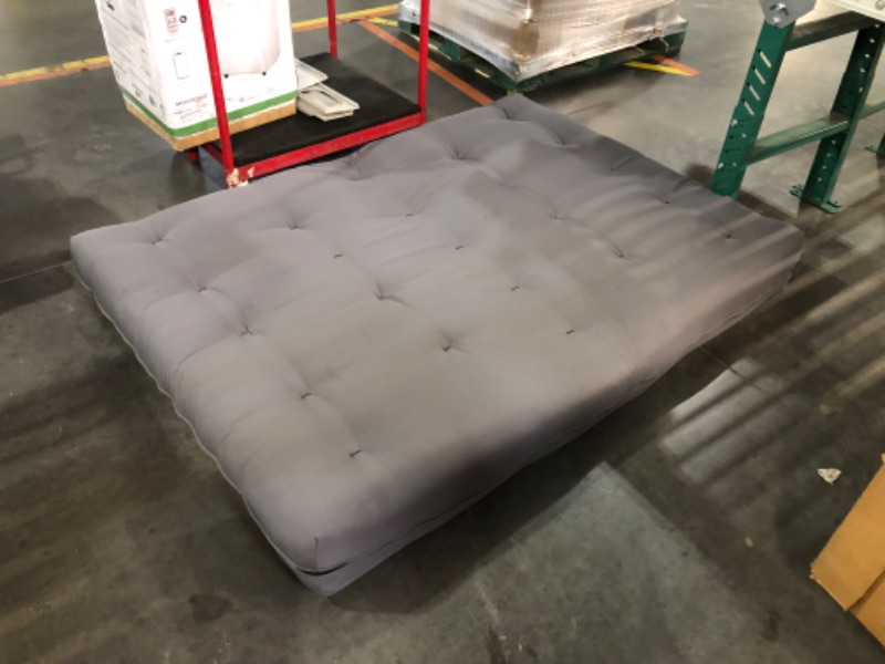 Photo 3 of ***USED - DAMAGED - SEE COMMENTS***
Artiva USA Home Deluxe 8" Futon Sofa Mattress Made in US, Solid, Full, Grey, 74"L x 54"W x 8"Th