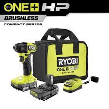 Photo 1 of **DRILL AND CHARGER ONLY**
 ONE+ HP 18V Brushless Cordless Compact 1/4 in. Impact Driver Kit with (2) 1.5 Ah Batteries, Charger and Bag
