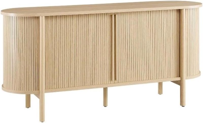 Photo 1 of **NONREFUNDABLE**FOR PARTS OR REPAIR**SEE NOTES**
Modway Cadence Fluted Wood Grain Storage Cabinet Sideboard in Oak for Living, Dining Room, Entryway
