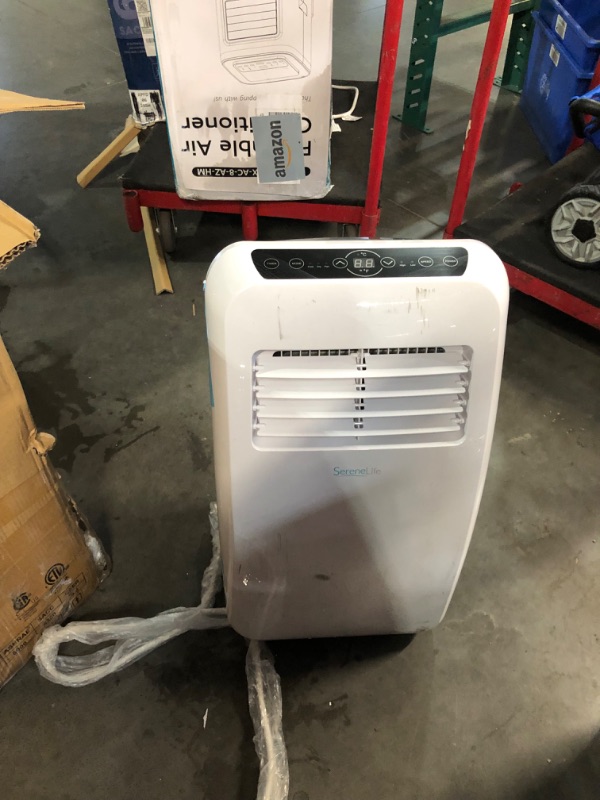 Photo 5 of ***HEAVILY USED AND DIRTY - DOESN'T POWER ON - UNABLE TO TROUBLESHOOT - LIKELY MISSING PARTS***
SereneLife Small Air Conditioner Portable 8,000 BTU with Built-in Dehumidifier - Portable AC unit for rooms up to 350 sq ft - Remote Control, Window Mount Exha