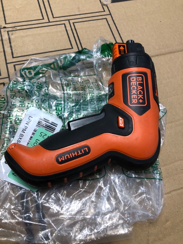 Photo 2 of ***STOCK PHOTO REFERENCE ONLY***BLACK+DECKER Electric Screwdriver, Cordless, 180 RPM, 3.6V