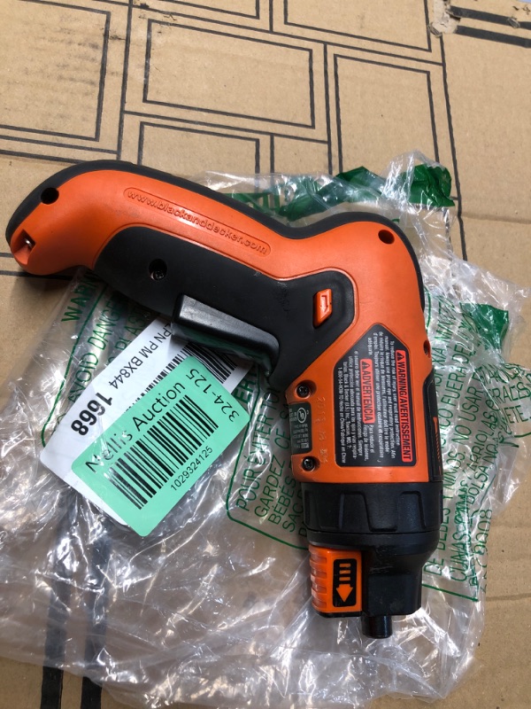 Photo 3 of ***STOCK PHOTO REFERENCE ONLY***BLACK+DECKER Electric Screwdriver, Cordless, 180 RPM, 3.6V