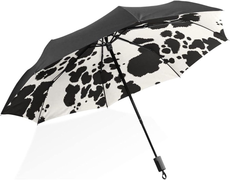 Photo 1 of ***STOCK PHOTO REFERENCE ONLY***Animal Cow Print Sun Umbrella Compact Folding Travel Umbrella UV Protection for Men Women
 
