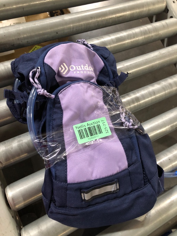 Photo 2 of ***Missing Water Pouch***Outdoor Products Tadpole Hydration Pack (Black) (Violet Tulip)
