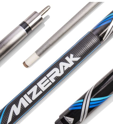 Photo 1 of (READ FULL POST) Mizerak 58" Premium Carbon Sport Grip Cue - Blue
