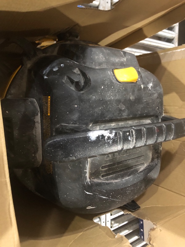 Photo 2 of ***SEE NOTES*** DEWALT DXV09P 9 gallon Poly Wet/Dry Vac, Yellow