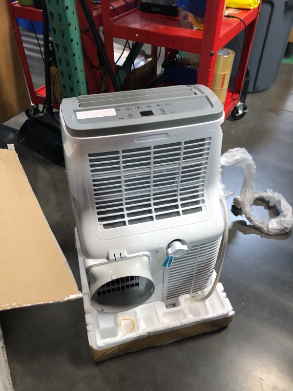 Photo 3 of ***USED - DAMAGED - POWERS ON - UNABLE TO TEST FURTHER - SEE PICTURES***
BLACK+DECKER 8,000 BTU Portable Air Conditioner up to 350 Sq.Ft.with Remote Control, White White - 8,000 BTU 1 Count (Pack of 1)