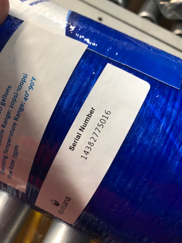 Photo 5 of ***USED - LIKELY MISSING PARTS - UNABLE TO VERIFY FUNCTIONALITY***
Aquasana Replacement Tank for 10-Year, 1,000,000 Gallon Whole House Water Filter System
