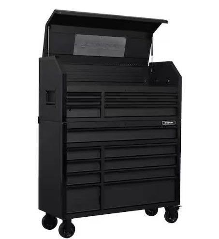 Photo 1 of * *TRUCK/TRAILER PICKUP ONLY* *2 BOX SET*
Husky Tool Storage 52 in. W Heavy Duty Matte Black Tool Chest Combo