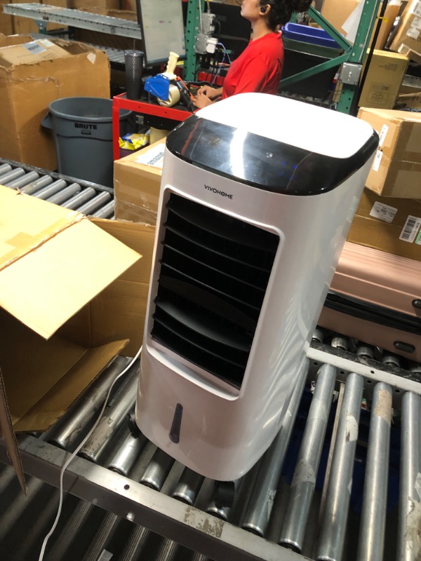 Photo 3 of ***USED - MISSING PARTS - SEE COMMENTS***
VIVOHOME Portable Evaporative Air Cooler 110V 65W Fan Humidifier with LED Display and Remote Control Ice Box for Indoor Home Office Dorms ETL Listed