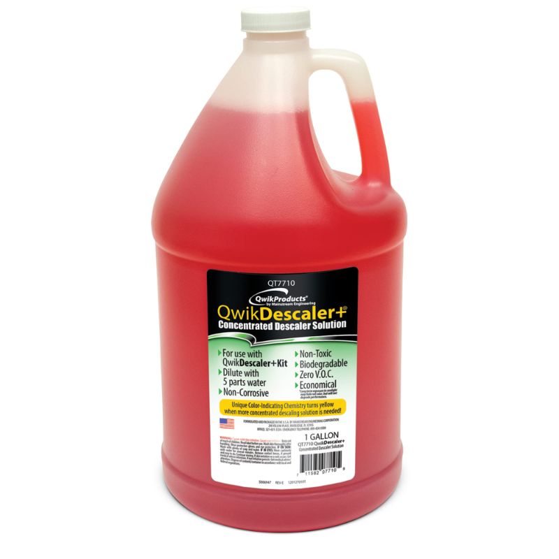 Photo 1 of ***NON REFUNDABLE*** QwikDescaler + Concentrated Descaler Solution, Tankless Water Heater Descaling Solvent for Heat Exchanger, Quickly Dissolves Scale, Lime, Tarnish and Deposits, 1 Gallon