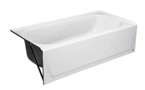 Photo 1 of ***USED - DAMAGED - SEE COMMENTS***
Maui 60 in. x 30 in. Soaking Bathtub with Left Drain in White