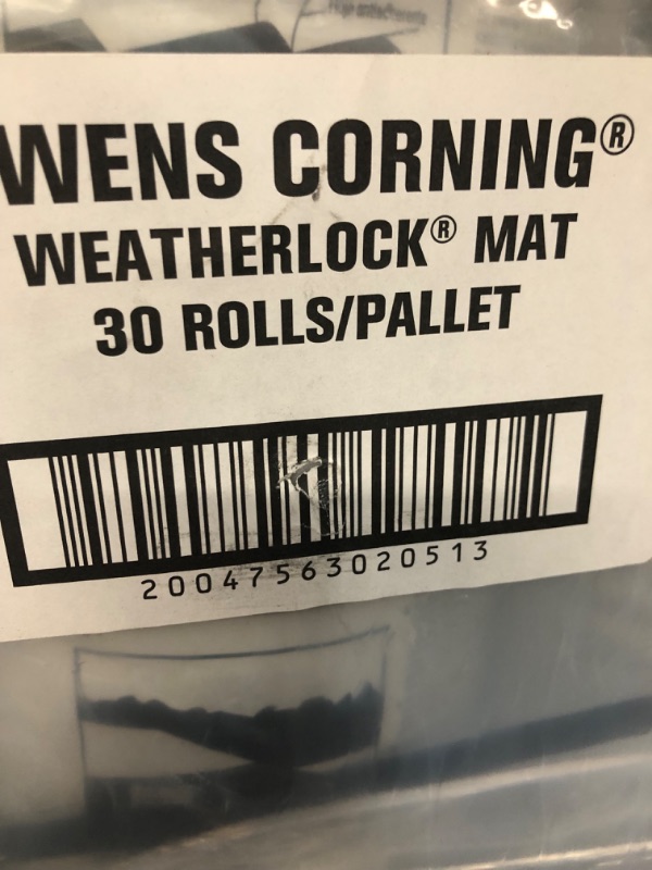 Photo 2 of **BUNDLE OF THIRTY** Owens Corning WeatherLock Mat 36-in x 66.7-ft 200-sq ft Polypropylene Roof Underlayment
