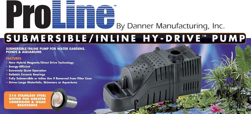 Photo 3 of (READ FULL POST) Danner Manufacturing, Inc., ProLine HY-Drive 3,200 GPH Pump, Black, 02680