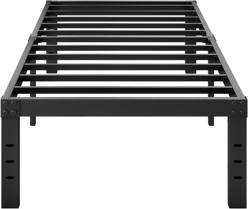 Photo 1 of 
Wurfuss 18 Inch High Twin Bed Frame No Box Spring Needed, Platform Metal Bed Frame Twin, Noise Free, Heavy Duty, Easy Assembly, Black