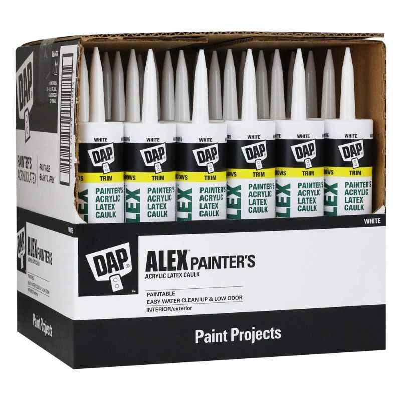 Photo 1 of 
DAP Alex Painter's Acrylic Latex Caulk, White, 10.1 Oz 30 Pack