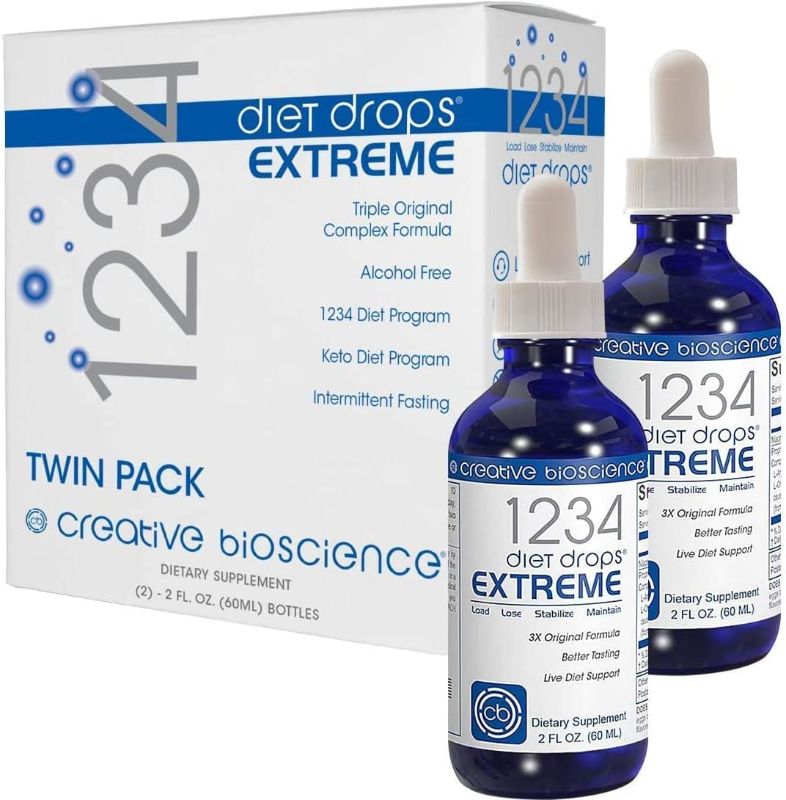 Photo 1 of 
Creative Bioscience 1234 Diet Drops Extreme, 2 Fl Oz (Twin Pack)