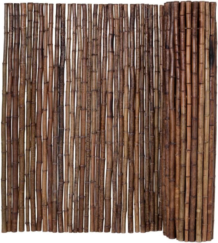 Photo 1 of 
Backyard X-Scapes Bamboo Fencing Rolls Decorative Fence Panel Caramel Brown 4 ft H x 8 ft L