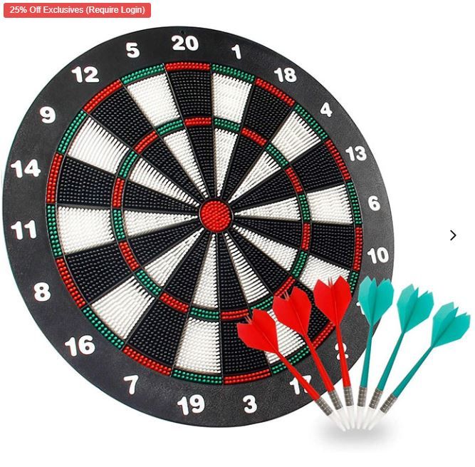 Photo 1 of 
Viper League Pro Regulation Bristle Steel Tip Dartboard Starter Set with Staple-Free Bullseye, Radial Spider Wire, High-Grade Sisal with Rotating