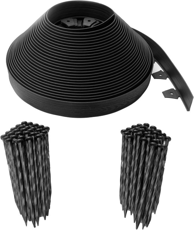 Photo 1 of 
EasyFlex 2.5" Tall Wall No-Dig Landscape Edging Kit - 100 Foot, Black