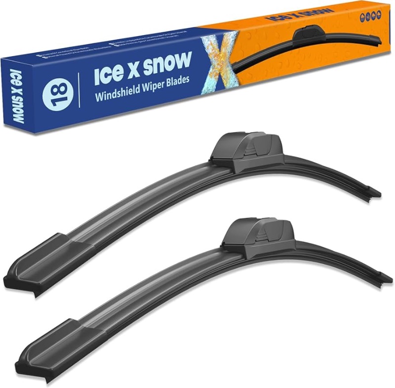 Photo 1 of  icexsnow 
18"+18" Water Repellent Windshield Wiper Blades Replacement for Ford Ranger 2011-1999,Chevrolet HHR 2011-2006,Jeep Commander 2010-2006 and More,OEM Quality Automotive Windshield Wiper Blades