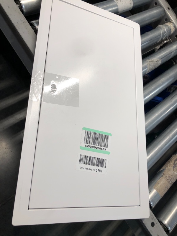 View 2 of 12" x 20" White Metal Access Panel. Service Shaft Door Panel. Plumbing, Electricity, Heating, Alarm Wall Access Panel for Drywall. Bathroom Services Access Hole Cover. Metal 12" x 20"