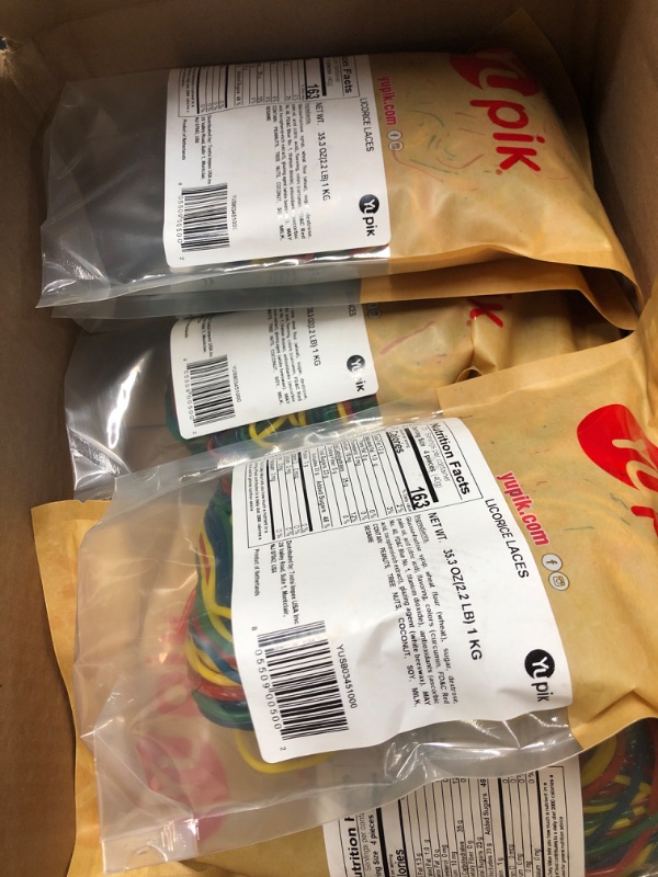 Photo 2 of ***(EXP: 01/30/25 )NONREFUNDABLE***Yupik Licorice Laces, Classic Candy, 2.2 lb (Pack of 6) 2.2 Pound (Pack of 6)