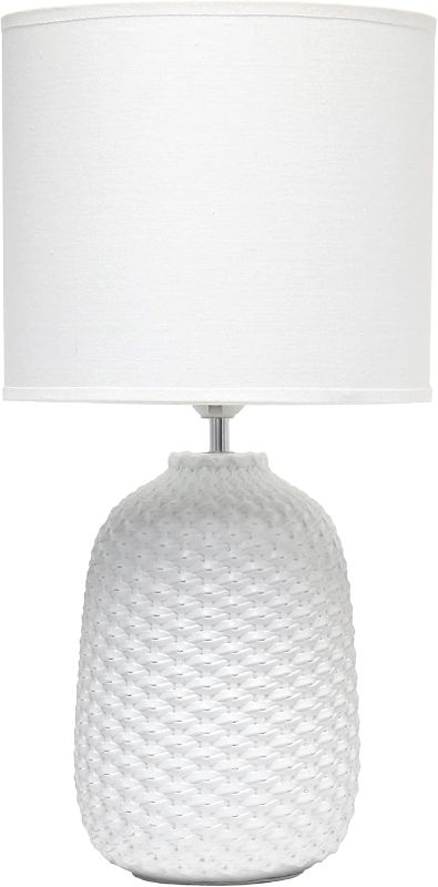 Photo 1 of ***STOCK PHOTO REFERENCE ONLY*** All the Rages Simple Designs Purled Texture Table Lamp