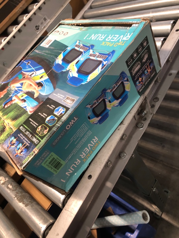 Photo 1 of Intex River Run XL Lounge Tube - Inflatable Pool River Raft Ride- Vibrant Blue, White, and Green