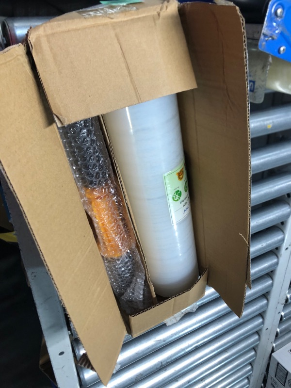 Photo 3 of ***USED***TICONN Stretch Wrap Stretch Film Roll, 1000ft 60 Gauge Industrial Strength 15 inch Wide Clear Plastic Wrap with Handles for Pallet Wrapping Shipping Moving
