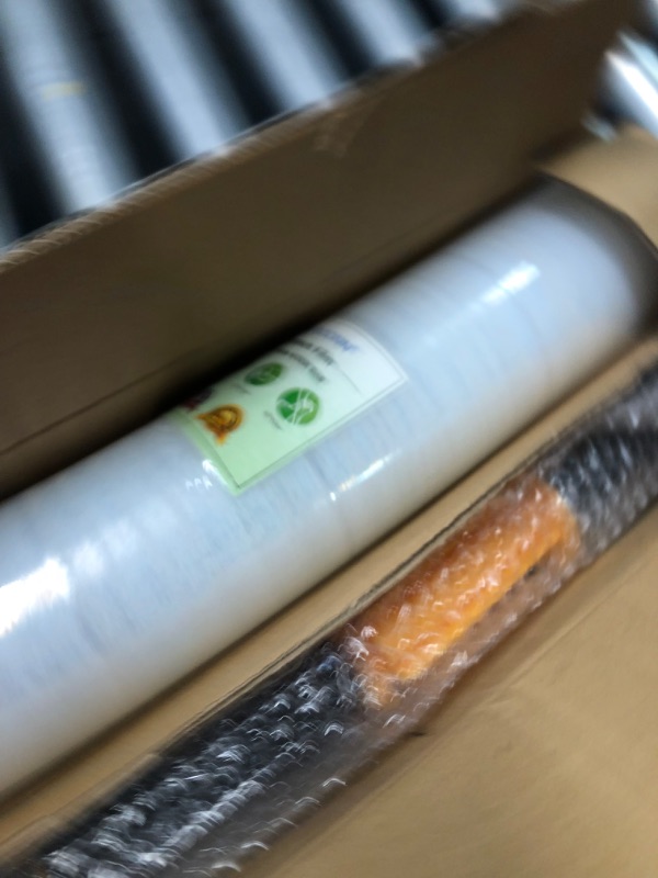 Photo 2 of ***USED***TICONN Stretch Wrap Stretch Film Roll, 1000ft 60 Gauge Industrial Strength 15 inch Wide Clear Plastic Wrap with Handles for Pallet Wrapping Shipping Moving
