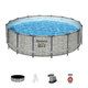 Photo 1 of ***USED - LIKELY MISSING PARTS - UNABLE TO VERIFY FUNCTIONALITY***
Bestway Steel Pro MAX Above Ground Swimming Pool Set (16' x 48") | Round Outdoor Backyard Family Pool Features Realistic Stone Pool Liner | Includes 1500gal Filter Pump, 48" Ladder and 16'