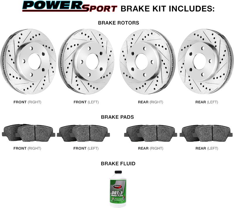 Photo 3 of (READ FULL POST) BRAKELABS POWERSPORT Rear Brakes and Rotors Kit |Rear Brake Pads| Brake Rotors and Pads|Ceramic Brake Pads and Rotors BLCC.74035.02