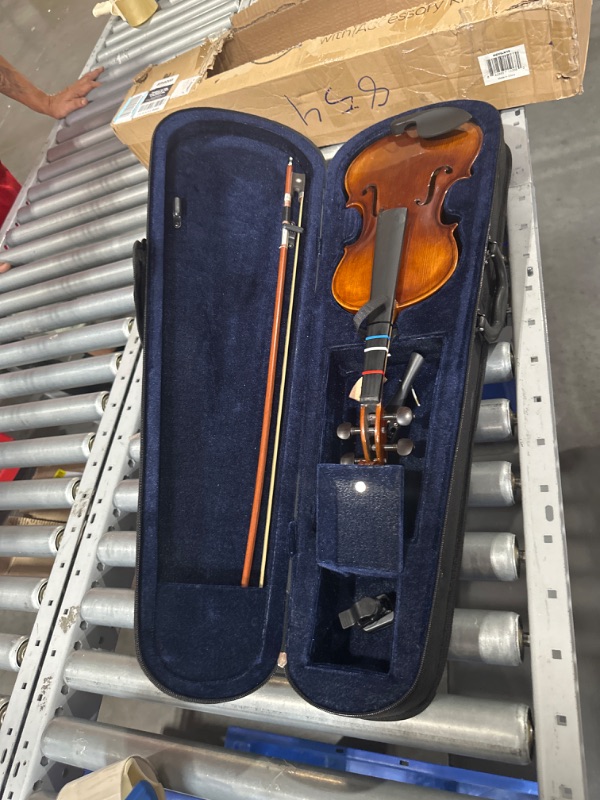 Photo 4 of ***STOCK PHOTO REFERENCE ONLY***
Pyle 3/4 Size Beginner Violin Starter Kit, Violin Starter Package with Travel Case & Bow, Extra Strings, Digital Tuner, Shoulder Rest & Cleaning Cloth for Students, Kids, Adults